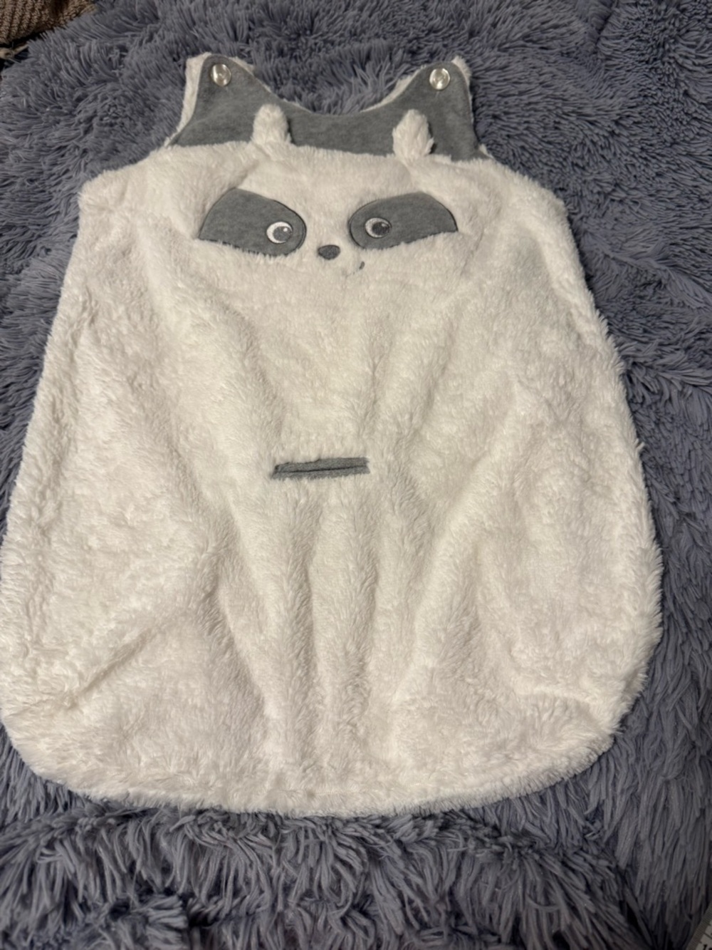 🫐A24 🫐2for $20 Plush White and Gray Raccoon Sleep Sack for Kids